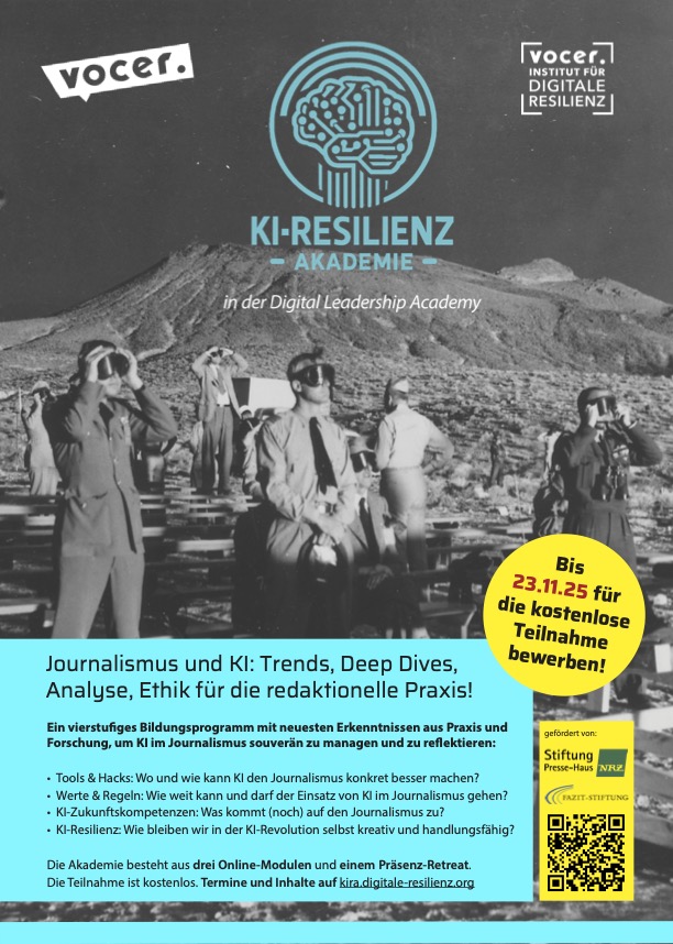 Flyer der Vocer-Akademie KIRA 2025